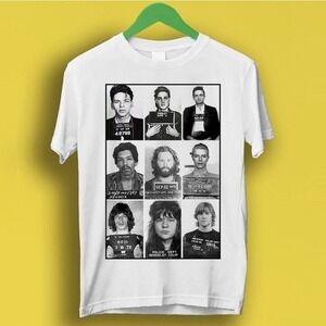 Celebrities Mugshot Rock Stars Funny Meme Music Gift Graphic T-Shirt